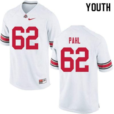 Youth Ohio State Buckeyes #62 Brandon Pahl White Nike NCAA College Football Jersey June RSR4544GF